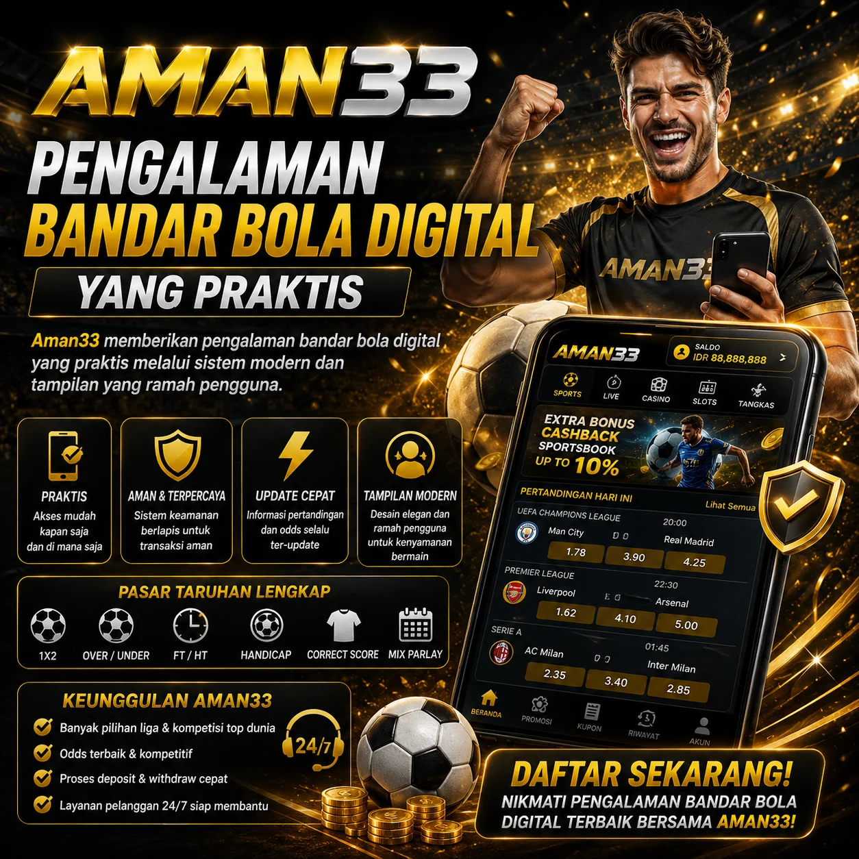 aman33  Link Daftar Situs Slot88 Hari Ini & Terbukti Gampang Menang