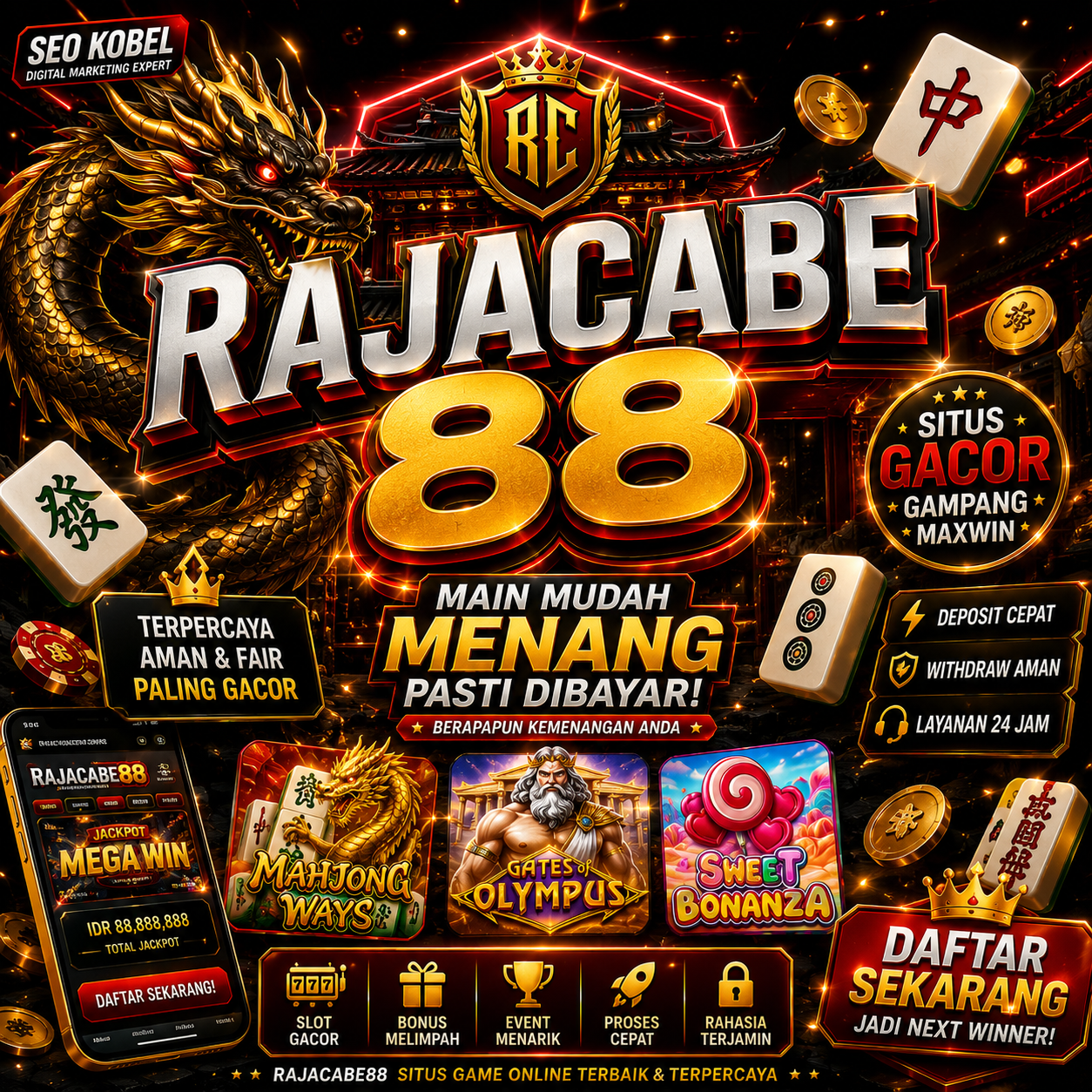 rajacabe88  Login Situs Slot Gacor Resmi Mudah Menang Setiap Hari