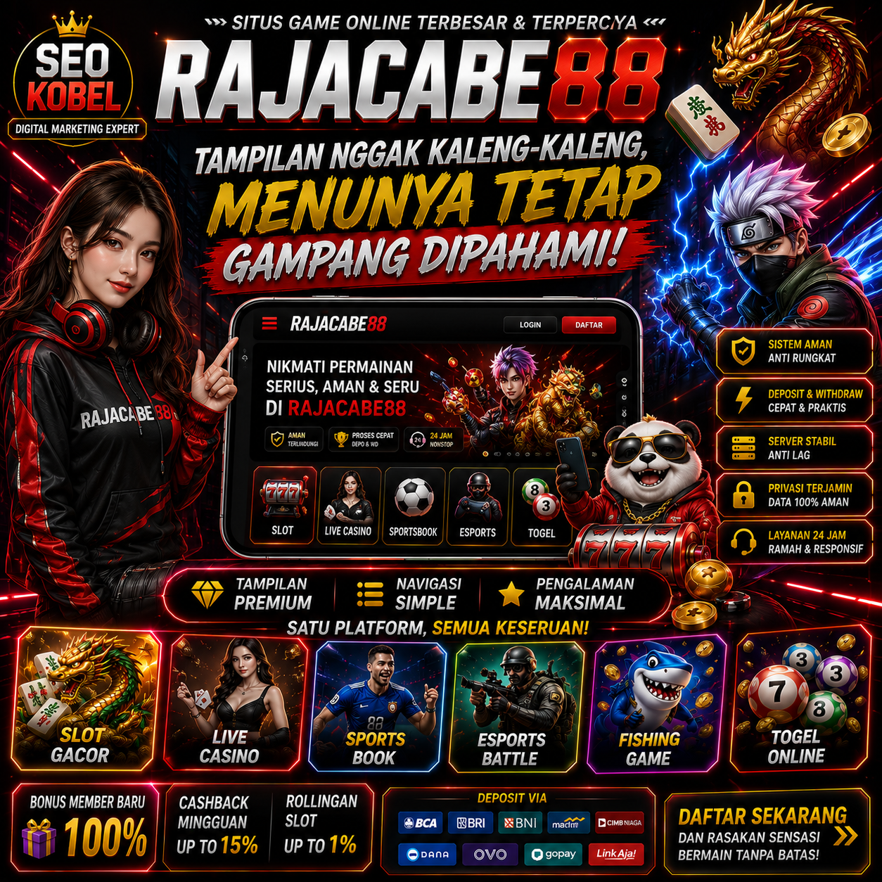 rajacabe88  Daftar Slot Gacor 88 Terbaru Link Bandar Terpercaya